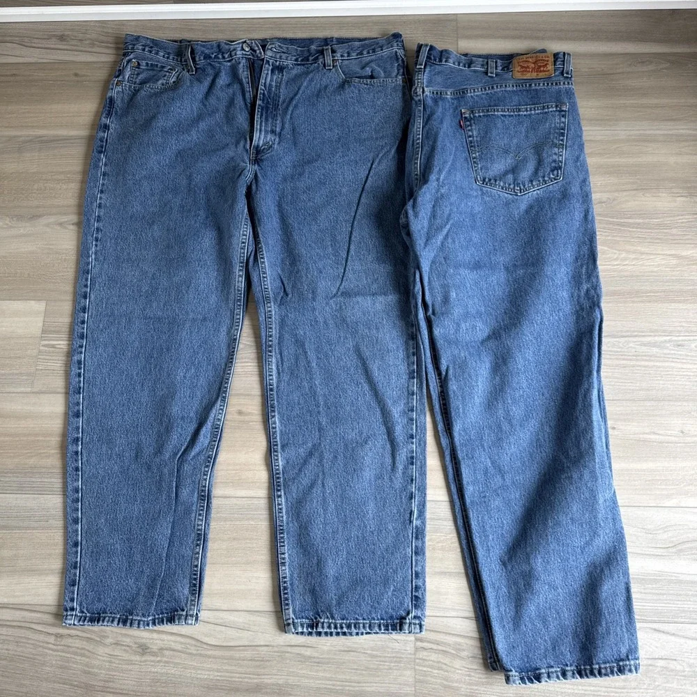 Levis 550 Jeans Big & Tall Mens Size 48 x 34 Denim Med Blue Wash 2 Pairs‎ Levi's